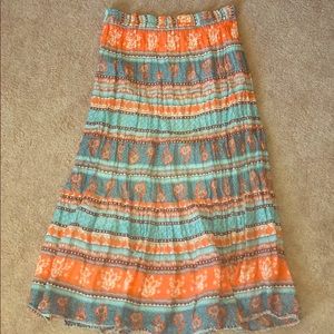 Bohemian pattern midi / maxi skirt